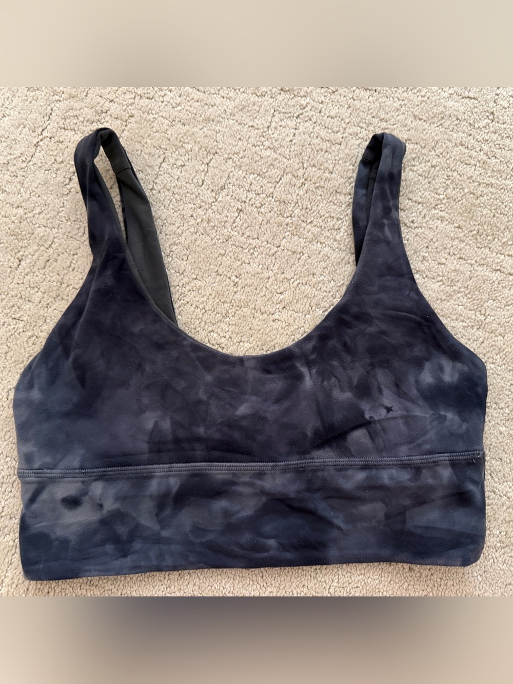 lululemon athletica Black Tie-Dye Energy Bra